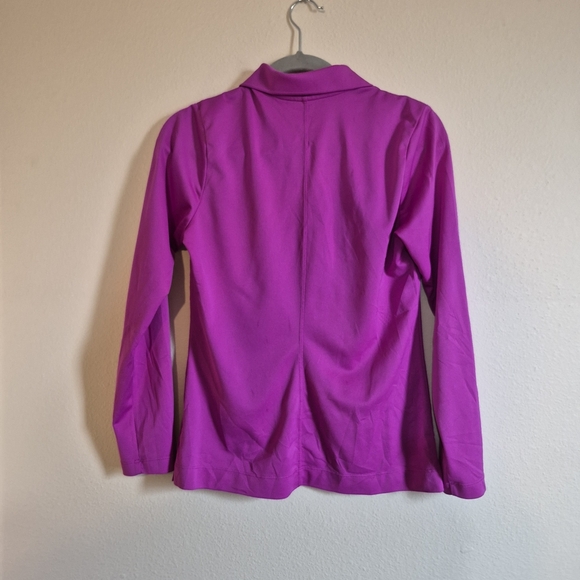 Nike Golf Women's Fuchsia Button Down Shirt - Picture 3 of 4